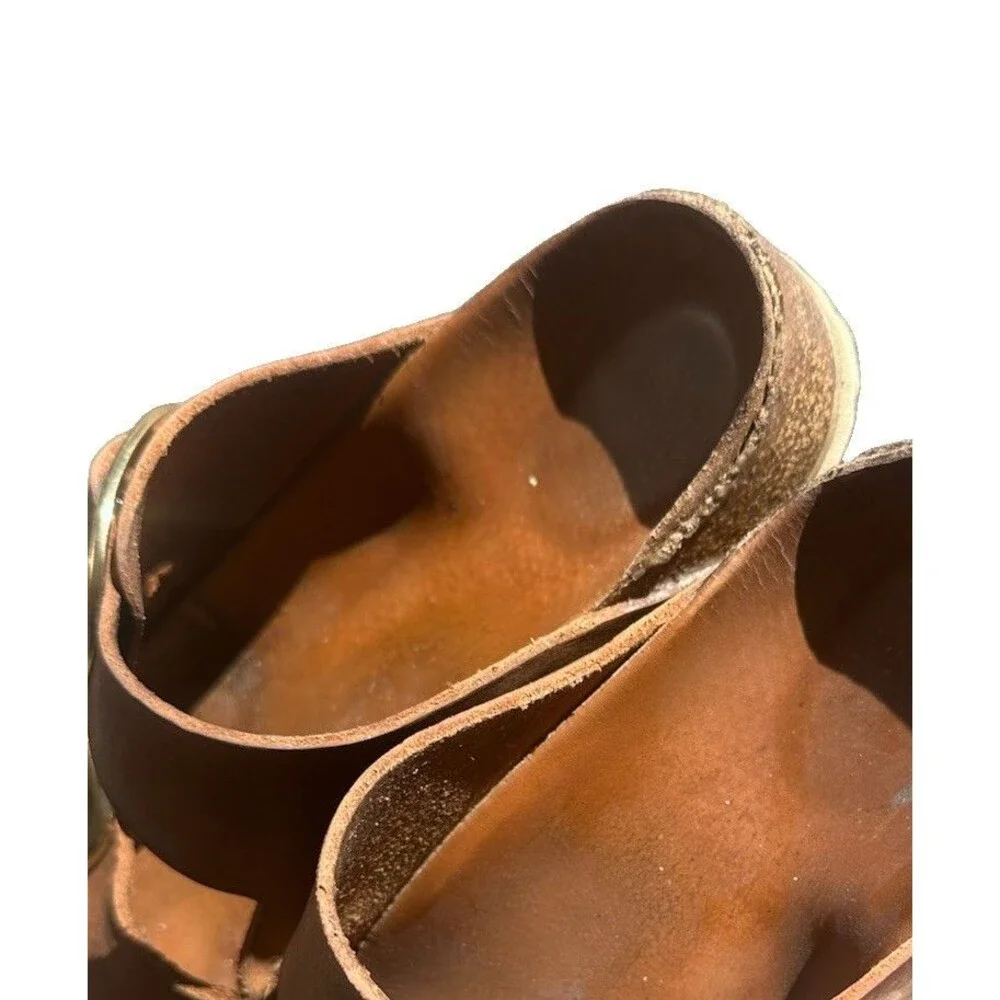 Birkenstock Arizona Big Buckle Brown Leather Sandals Women’s Approx US 8-9